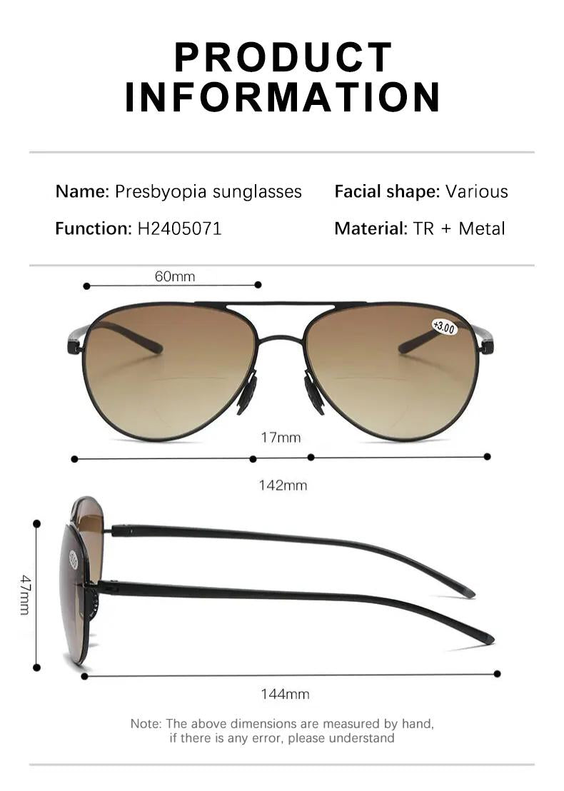 Anti-Glare Bifocal Sunglasses